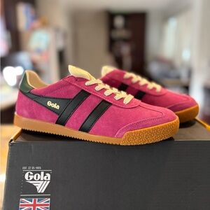 Gola Women's Pink and Black Sneakers